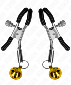 Alternative view of KINK - GOLD SINGLE BELL NIPPLE CLAMP 6 CM