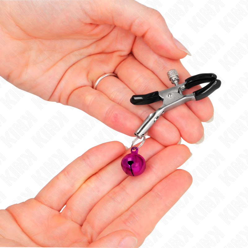 KINK - PURPLE SINGLE BELL NIPPLE CLAMP 6 CM - Image 3