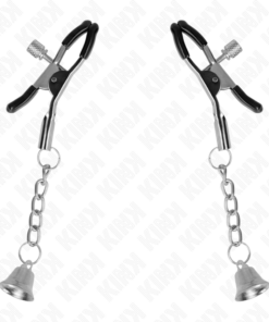Alternative view of KINK - SILVER BELL PENDANT NIPPLE CLAMPS 6 CM