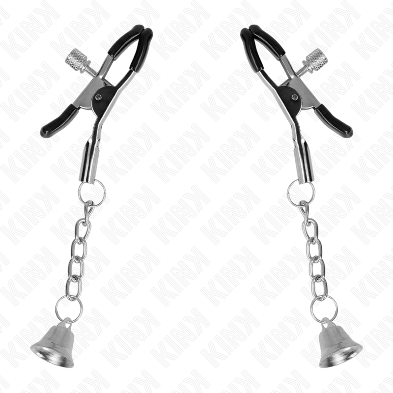 KINK - SILVER BELL PENDANT NIPPLE CLAMPS 6 CM - Image 2