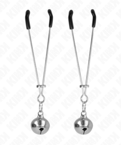 KINK - THIN BELL NIPPLE CLAMPS SILVER 7 CM