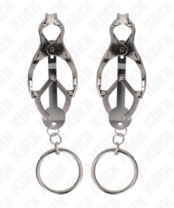 Alternative view of KINK - O-RING JAPANESE CLOVER NIPPLE CLAMPS SILVER