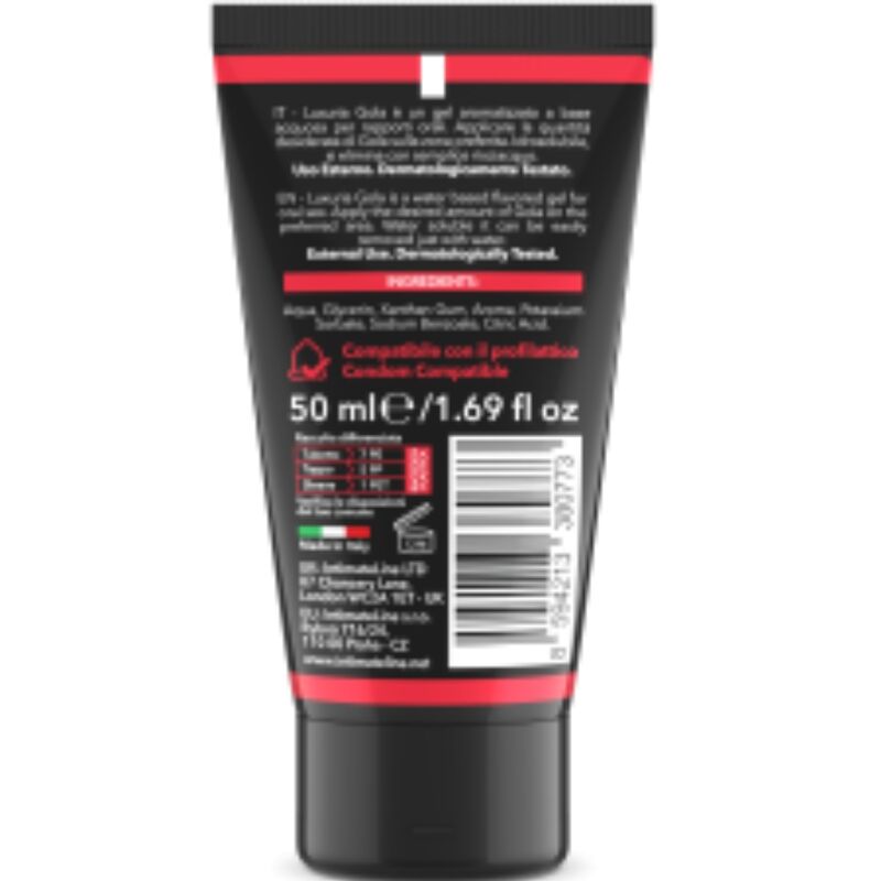 INTIMATELINE LUXURIA - ORAL SEX GEL STRAWBERRY FLAVOR 50 ML - Image 2