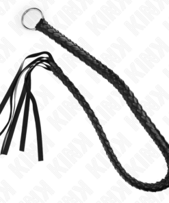 Alternative view of KINK - SNAKE WHIP WITH BLACK HAND RING 65 CM