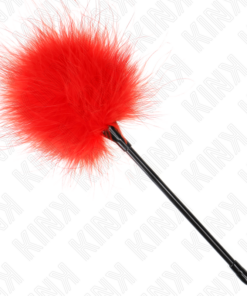 Alternative view of KINK - RED TICKLE FEATHERS USED FOR THE BONDAGE KIT 27 CM