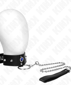 KINK - NECKLACE 65 CM WITH STRAP WITH BLUE DIAMONDS ADJUSTABLE 36-43 CM X 5 CM