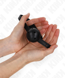Alternative view of KINK - SIMPLICITY BLACK BREATHABLE BALL 4.5 CM GAG 62 x 1.5 CM