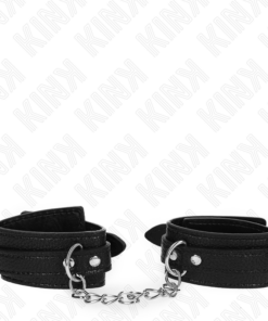 Alternative view of KINK - SNAKE PATTERN WRIST RESTRAINTS BLACK ADJUSTABLE 20-28 CM X 5.4 CM