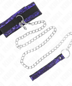 Alternative view of KINK - SHORT VELVET LACE NECKLACE WITH BELT 105 CM WITH NYLON TRIM 44 X 5.5 CM