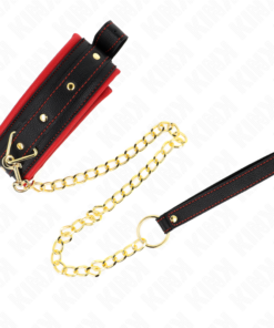 Alternative view of KINK - COLLAR WITH PLAIN FABRIC LEASH ADJUSTABLE 33-48 CM X 5.7 CM