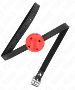 Alternative view of KINK - SIMPLICITY RED BREATHABLE 4.5 CM BALL GAG 62 x 1.5 CM