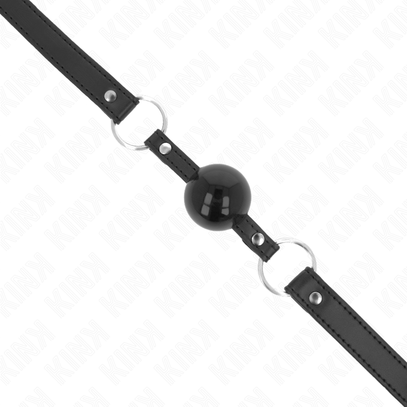 KINK - TPE BALL 4 CM GAG WITH BLACK LOCK 60 x 2 CM - Image 4