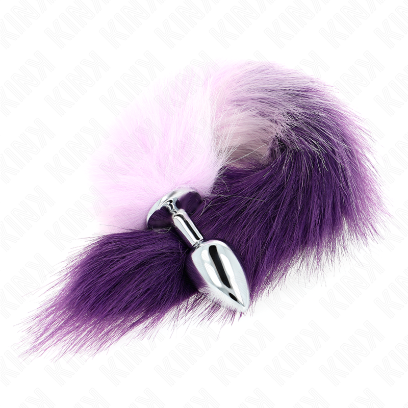KINK - ANAL PLUG SIZE S 7 X 3 CM WITH SYNTHETIC TAIL 40 CM PURPLE - Image 3