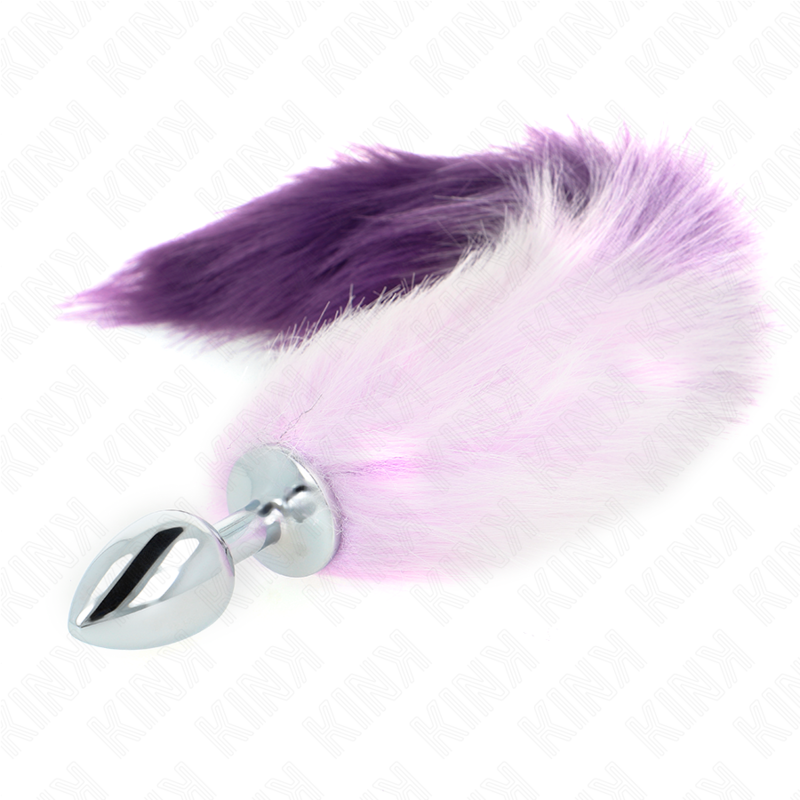 KINK - ANAL PLUG SIZE S 7 X 3 CM WITH SYNTHETIC TAIL 40 CM PURPLE - Image 2