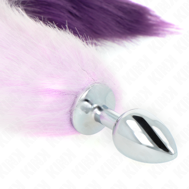 KINK - ANAL PLUG SIZE S 7 X 3 CM WITH SYNTHETIC TAIL 40 CM PURPLE - Image 4