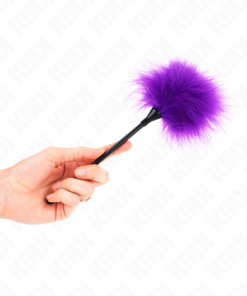 KINK - PURPLE TICKLE FEATHERS USED FOR THE BONDAGE KIT 27 CM
