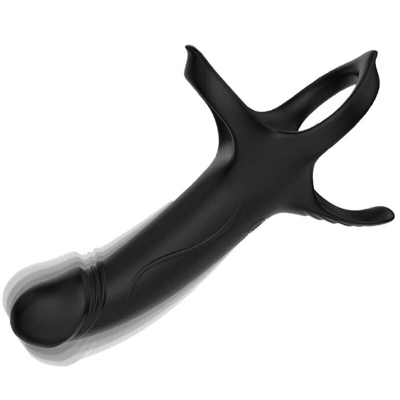 ARMONY - DILDO WITH RING VIBRATOR BLACK - Image 3