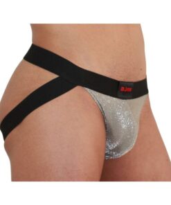 Alternative view of BURN - 001 JOCK SHINY BEIGE / BLACK S