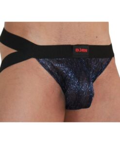 Alternative view of BURN - 006 JOCK SHINY BLUE / BLACK S