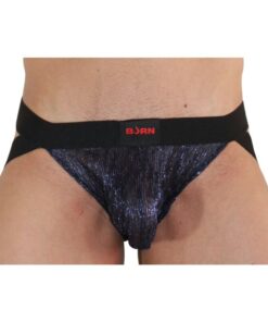 BURN - 006 JOCK SHINY BLUE / BLACK S