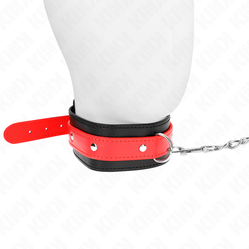 KINK - NECKLACE WITH RED STRAP 65 CM AJUSTABLE 36-43 CM X 5 CM - Image 3