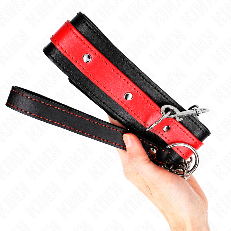 KINK - NECKLACE WITH RED STRAP 65 CM AJUSTABLE 36-43 CM X 5 CM - Image 4
