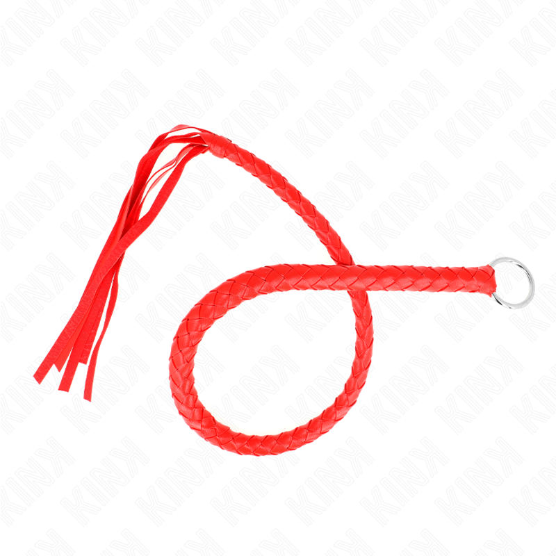 KINK - SNAKE WHIP WITH RED HAND RING 65 CM - Image 4