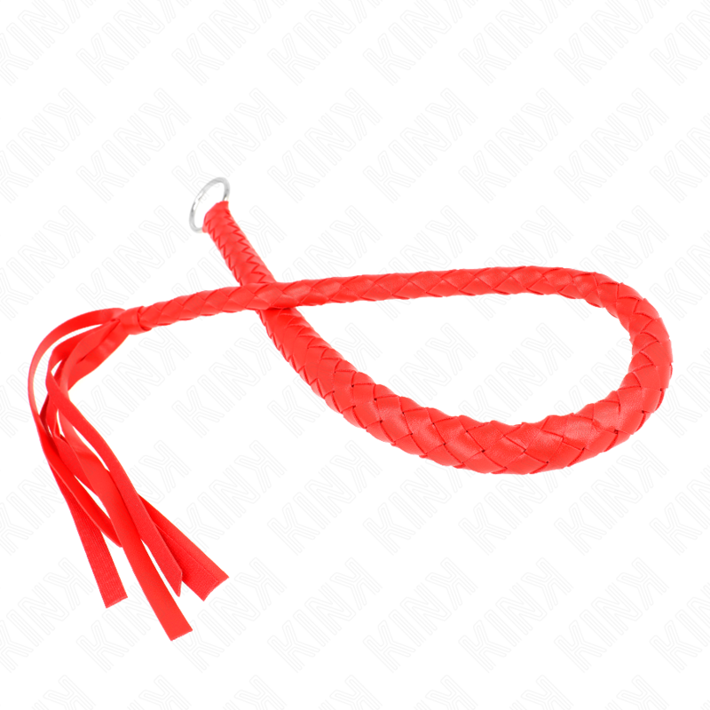 KINK - SNAKE WHIP WITH RED HAND RING 65 CM - Image 5