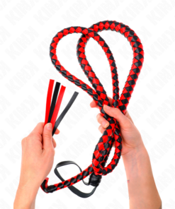 KINK - RED LONG SNAKE WHIP 210 CM