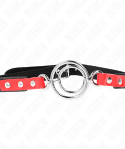 KINK - GAG WITH MULTIPLE O-RINGS 4 / 4.8 CM RED 38 X 56 CM