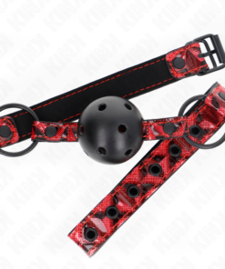 Alternative view of KINK - DIAMOND PATTERN BALL 4.5 CM GAG MODEL 2 64.5 CM ADJUSTABLE 42-60 CM