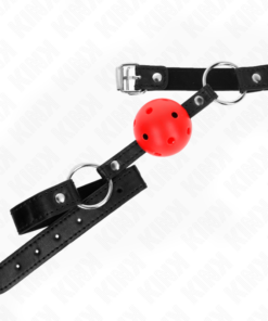 Alternative view of KINK - HOLLOW HARD RED BALL 4.5 CM GAG MODEL 1 63.5 X 2 CM
