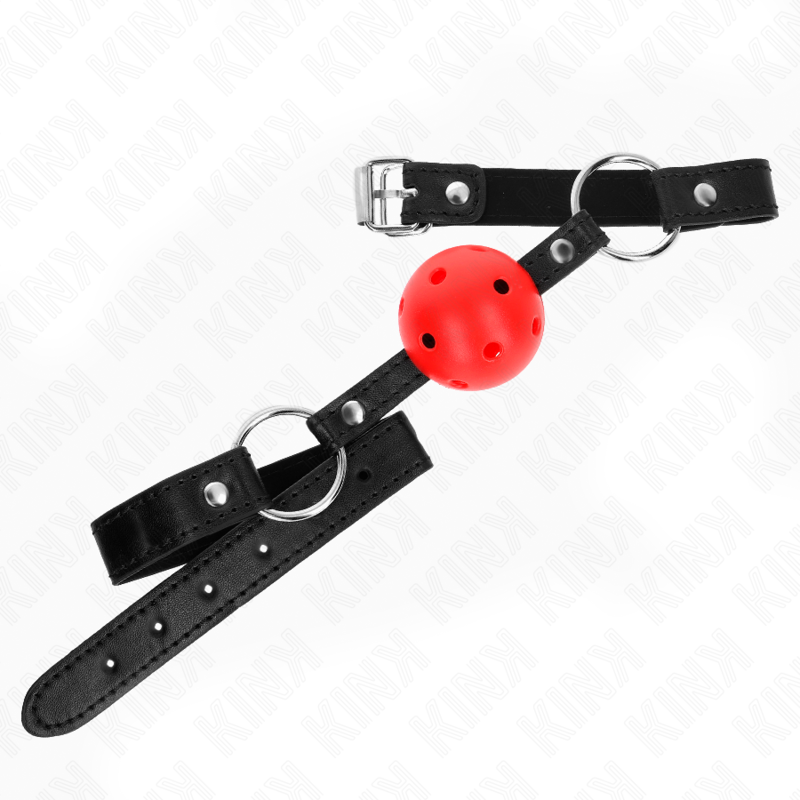 KINK - HOLLOW HARD RED BALL 4.5 CM GAG MODEL 1 63.5 X 2 CM - Image 2