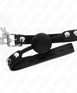 Alternative view of KINK - MODEL 1 SILICONE BALL 4 CM GAG WITH LOCK 60 x 2 CM