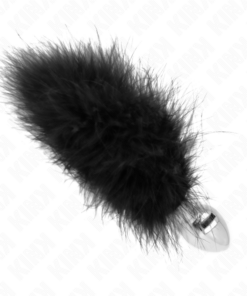 Alternative view of KINK - STAINLESS STEEL ANAL PLUG 11 x 7 CM WITH FEATHER 11 CM