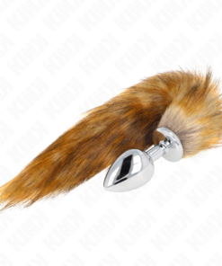 Alternative view of KINK - ANAL PLUG SIZE L 10 X 4 CM WITH SYNTHETIC TAIL 40 CM BROWN