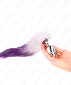 KINK - ANAL PLUG SIZE L 10 X 4 CM WITH SYNTHETIC TAIL 40 CM PURPLE