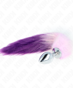 Alternative view of KINK - ANAL PLUG SIZE L 10 X 4 CM WITH SYNTHETIC TAIL 40 CM PURPLE