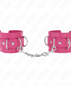 Alternative view of KINK - 3 D-RING WRIST RESTRAINTS ADJUSTABLE PINK 17.5-25 CM X 6 CM