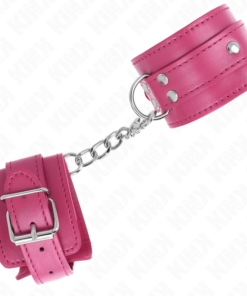 Alternative view of KINK - 3 D-RING WRIST RESTRAINTS ADJUSTABLE PINK 17.5-25 CM X 6 CM