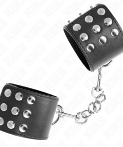 Alternative view of KINK - WRIST RESTRAINTS WITH SNAP FASTEN BLACK ADJUSTABLE 19-24 CM X 5.5 CM