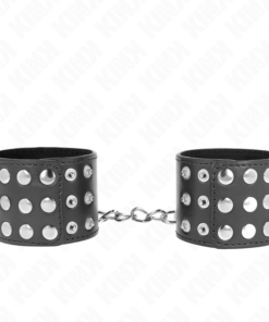 KINK - WRIST RESTRAINTS WITH SNAP FASTEN BLACK ADJUSTABLE 19-24 CM X 5.5 CM