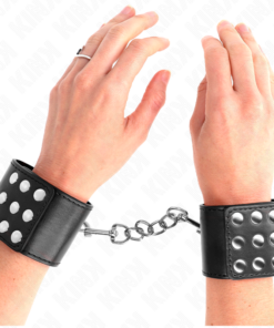 KINK - WRIST RESTRAINTS WITH SNAP FASTEN BLACK ADJUSTABLE 19-24 CM X 5.5 CM