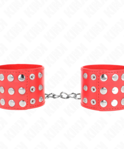 Alternative view of KINK - WRIST RESTRAINTS WITH SNAP FASTEN RED ADJUSTABLE 19-24 CM X 5.5 CM