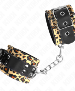 Alternative view of KINK - LEOPARD REAL LEATHER WRIST RESTRAINT ADJUSTABLE 18-29 CM X 5.5 CM