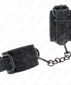 Alternative view of KINK - DARK LACE COVERED WRIST CUFFS ADJUSTABLE BLACK 19-26 CM