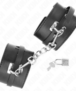 Alternative view of KINK - DELUXE LOCKING WRIST RESTRAINTS BLACK ADJUSTABLE 14.5-21 CM X 6 CM