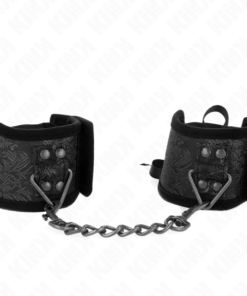 KINK - SCANDAL WRIST RESTRAINTS BLACK LACE DETAILS 24.5 CM X 6.5 CM