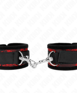KINK - SCANDAL WRIST RESTRAINTS RED-BLACK