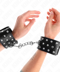 KINK - PUNK WRIST RESTRAINTS ADJUSTABLE 19-24 CM X 5.5 CM